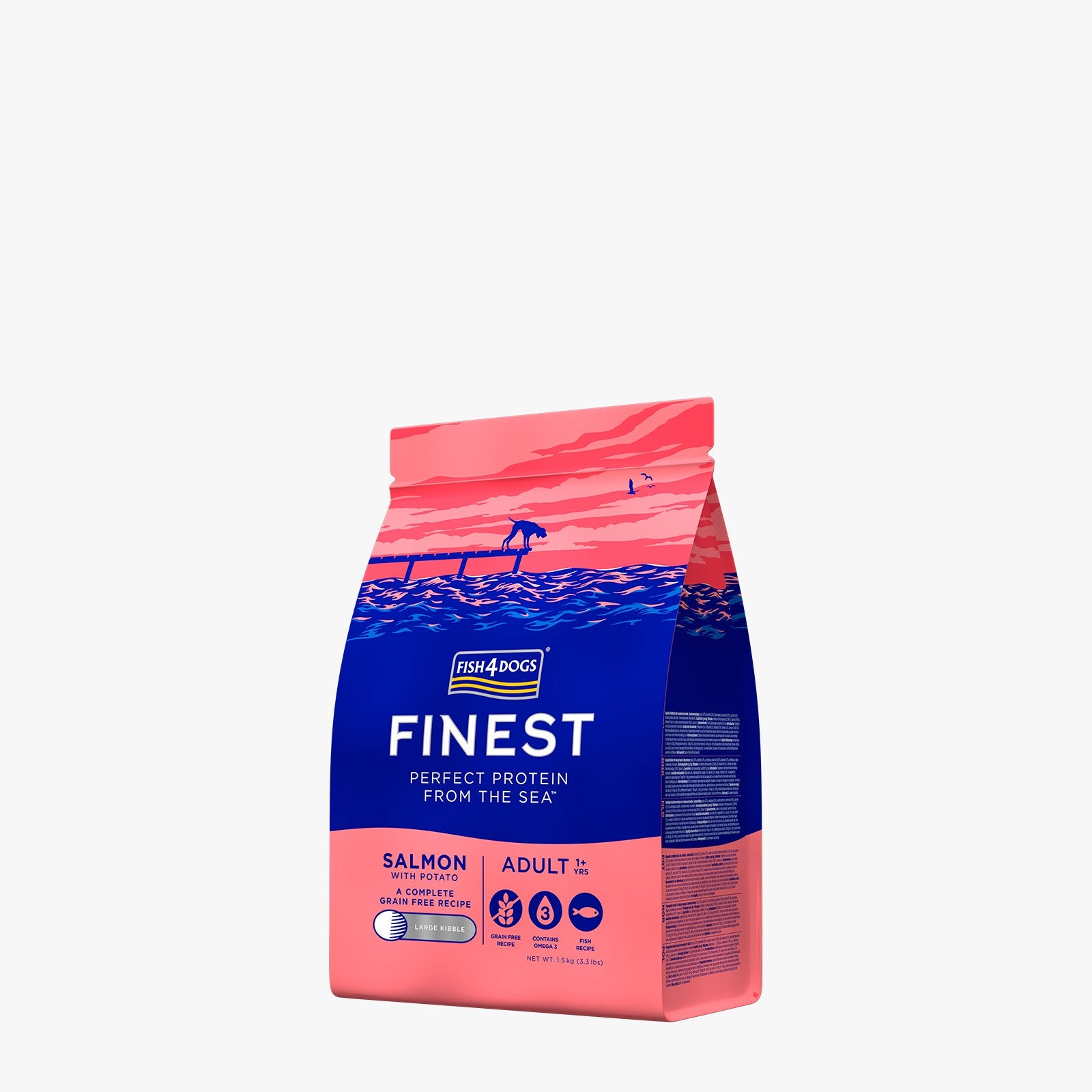 Fish4Dogs Finest Adult Salmon with Potato (Large Kibble)