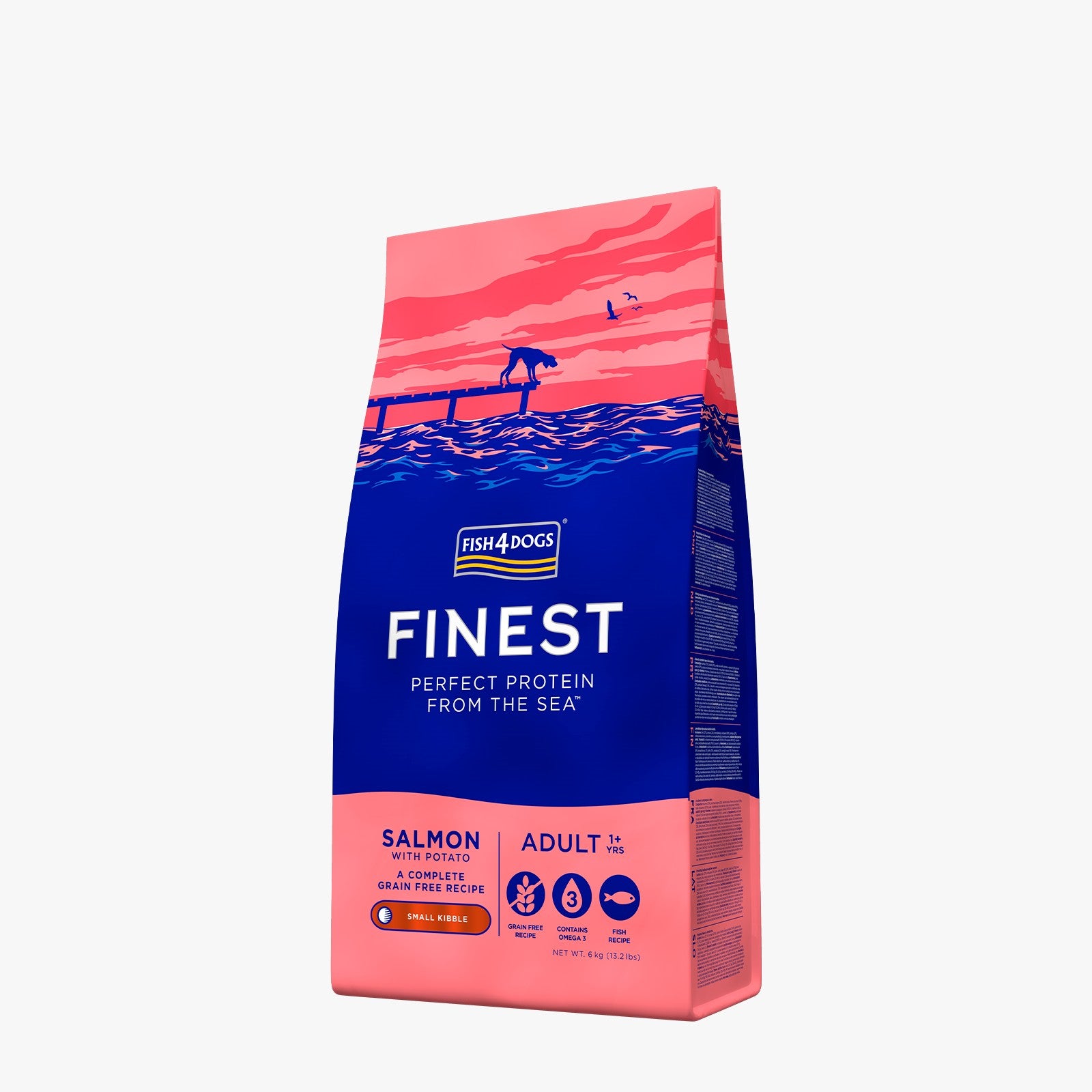 Fish4Dogs Finest Adult Salmon with Potato (Small Kibble)