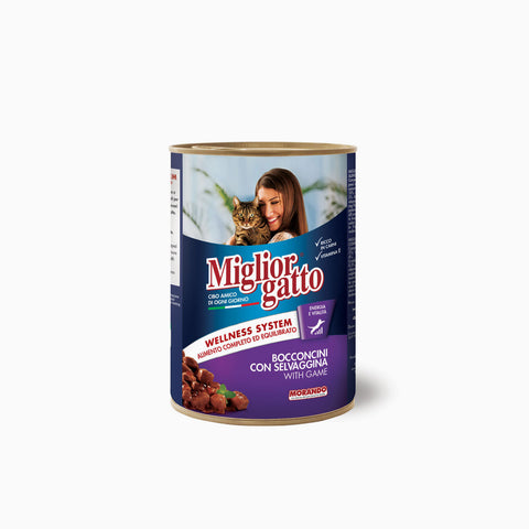 Miglior Gatto Tin Bocconcini Selvaggina 405g (Case x24)