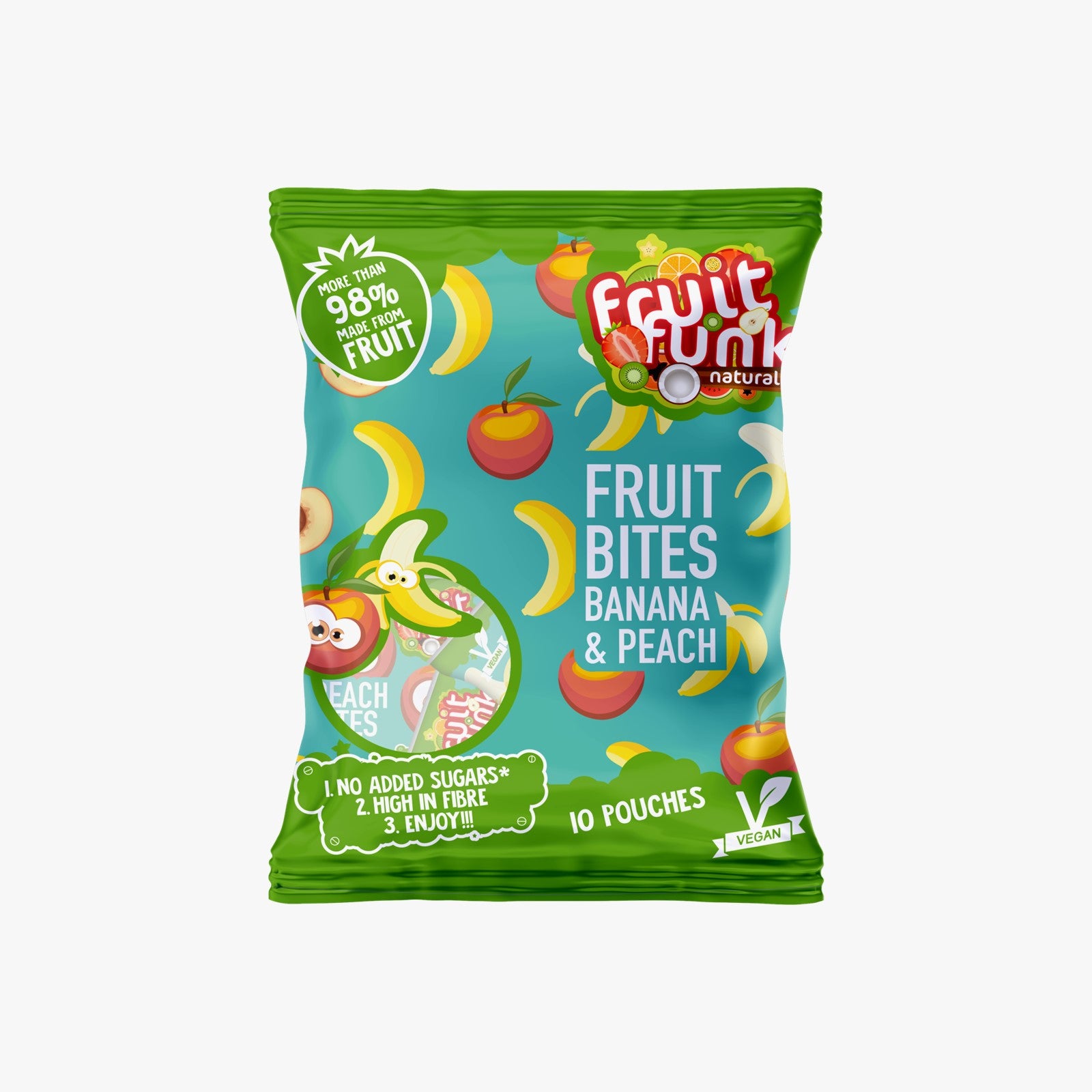 Fruit Funk - Multibag Banana & Peach 10 Bags - 10G Each