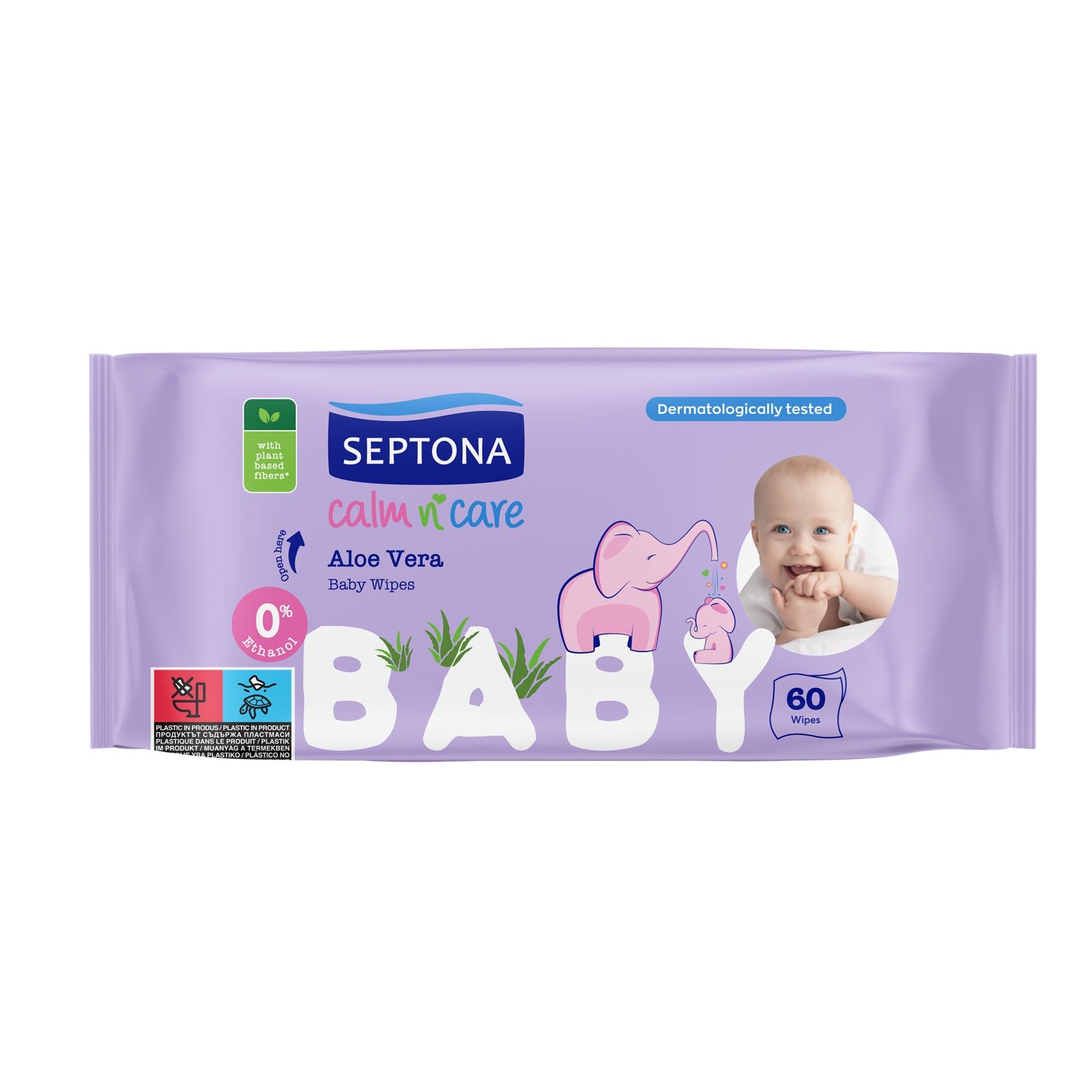 Septona Baby Wipes Aloe Vera 60pcs