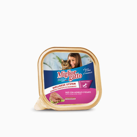 Miglior Gatto Tray Agnello & Fegato 100g (Case x32)
