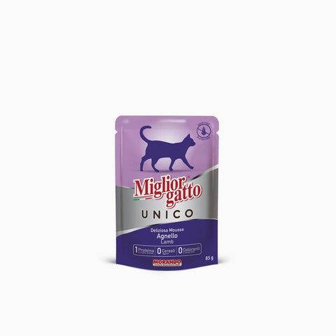 Miglior Gatto Unico Pouch Agnello 85g (Case x24)