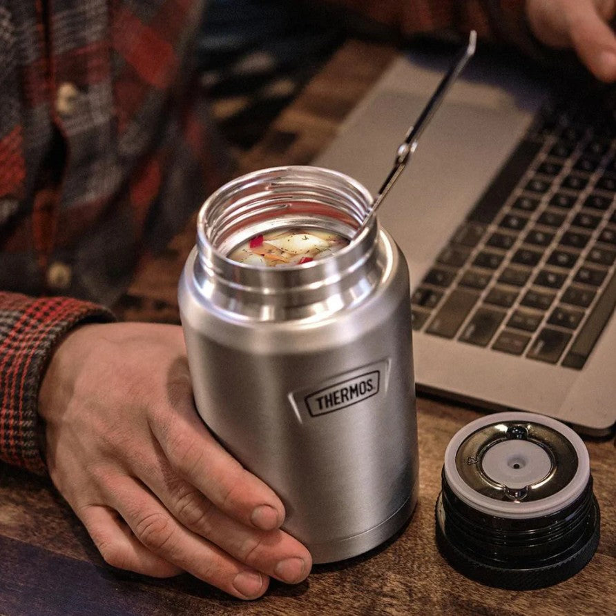 Thermos Stainless Steel Icon Series Food Flask with Spoon 710ml