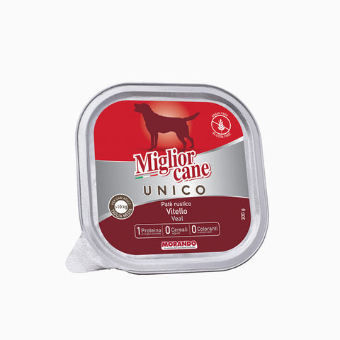 Miglior Cane Unico Tray Vitello 300g (Case x18)
