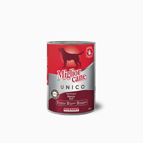Miglior Cane Unico Tin Manzo 400g (Case x24)