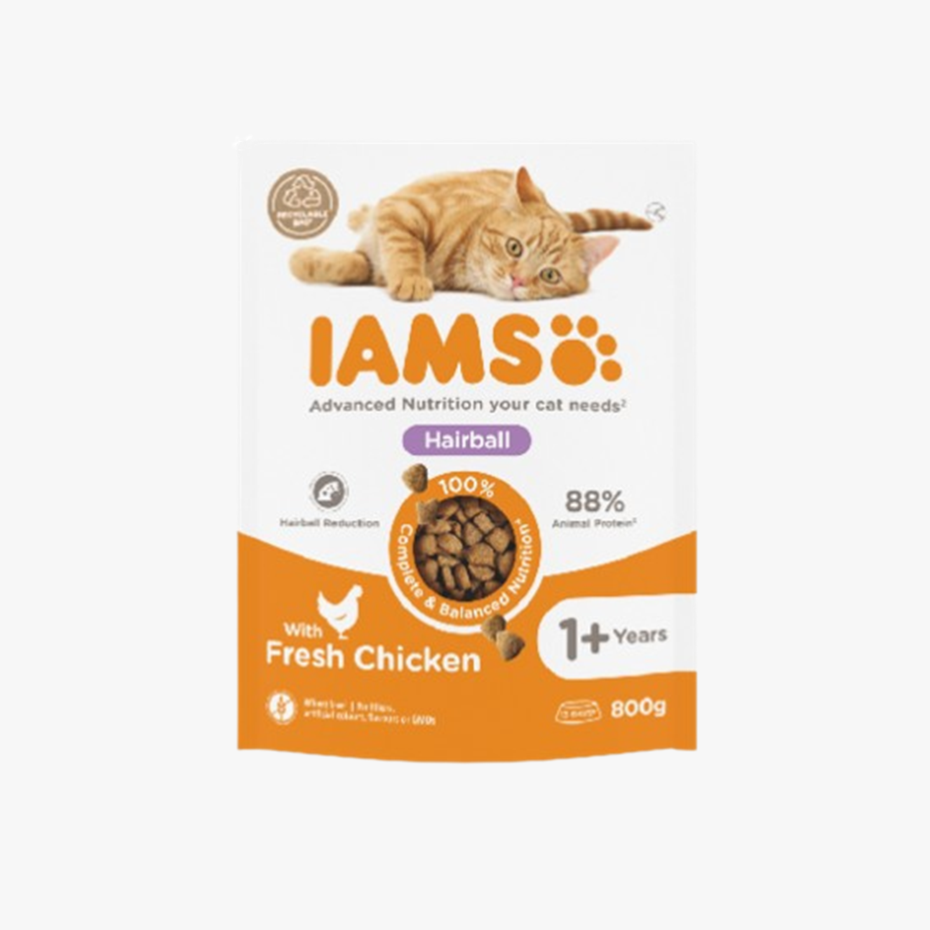 Iams Cat Adult Hairball Chicken