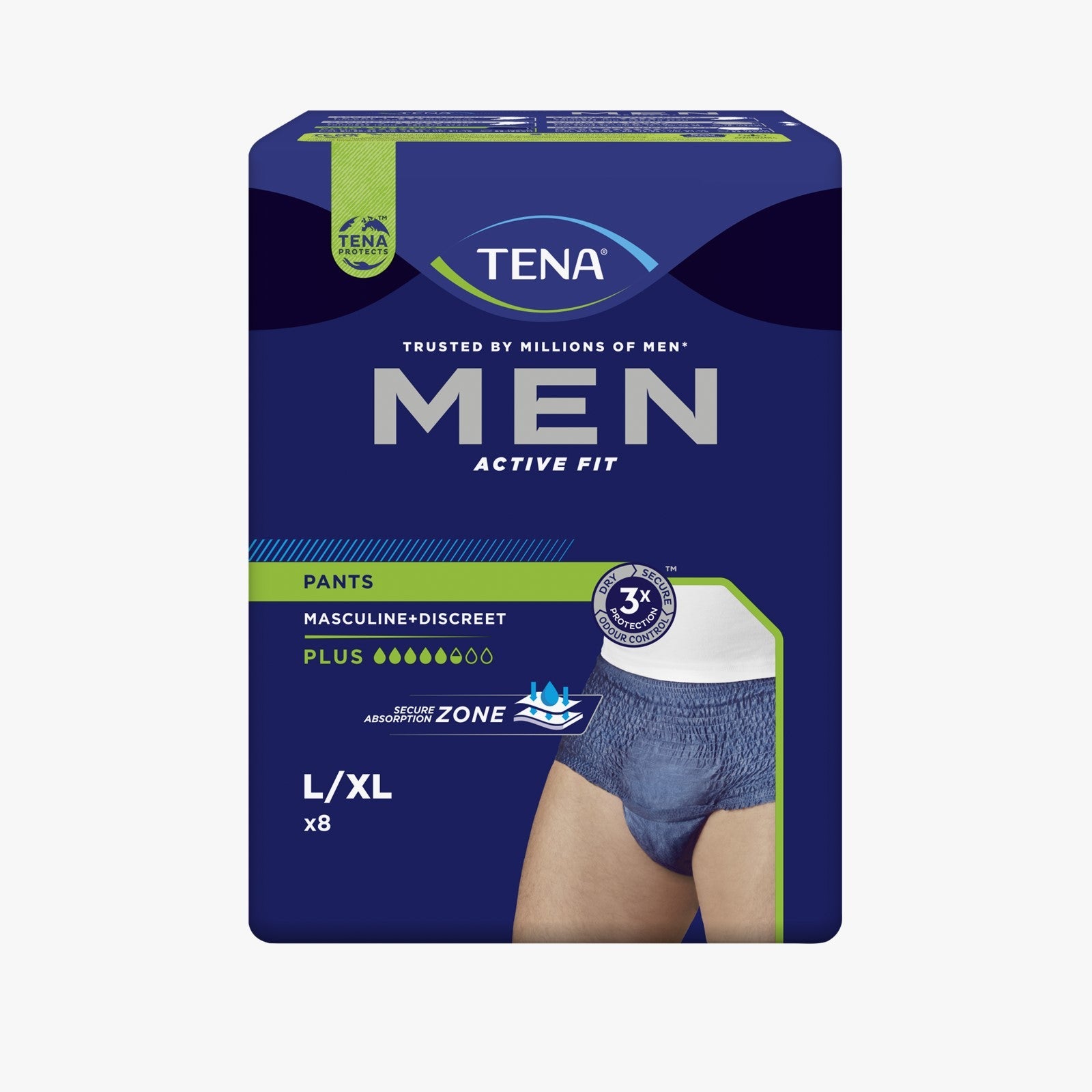 Tena Men Pants Plus L 8P