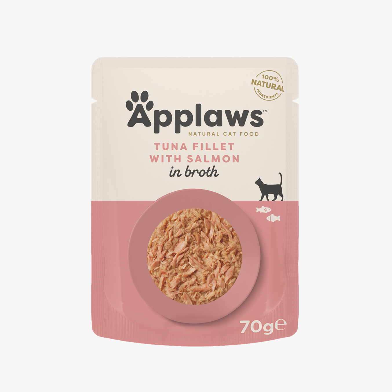 Applaws Cat Pouch Tuna Fillet with Salmon in Broth - Case by 12
