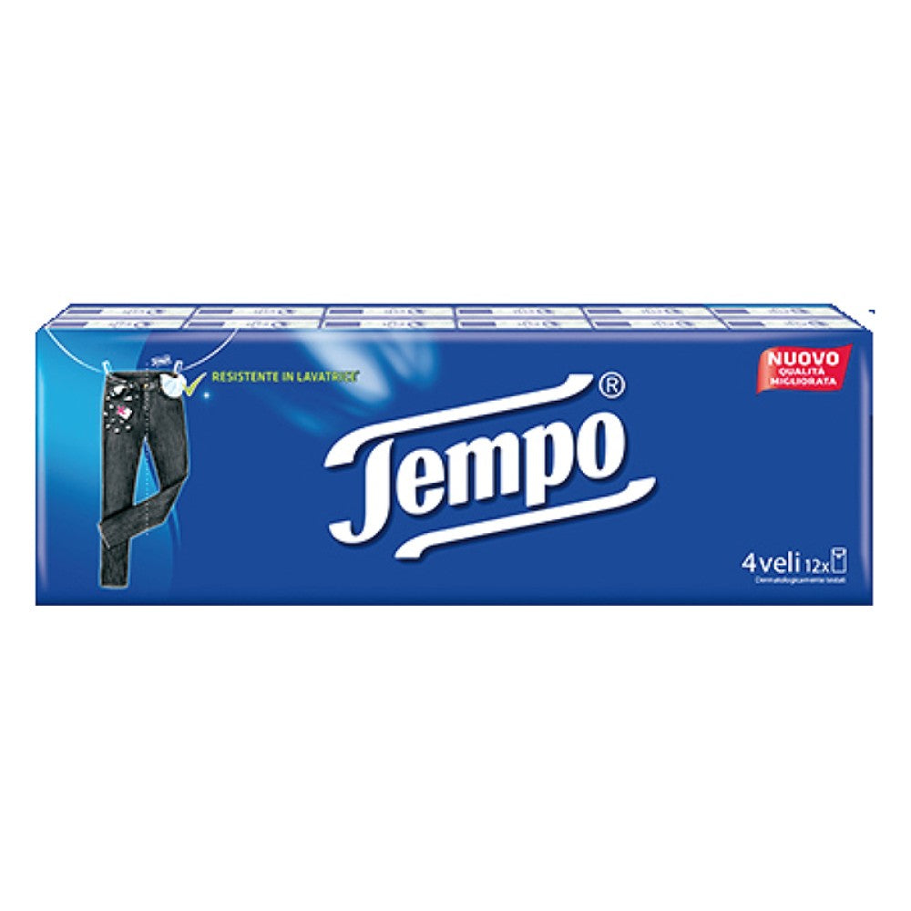 Tempo Hanky Classic Single Pack x12