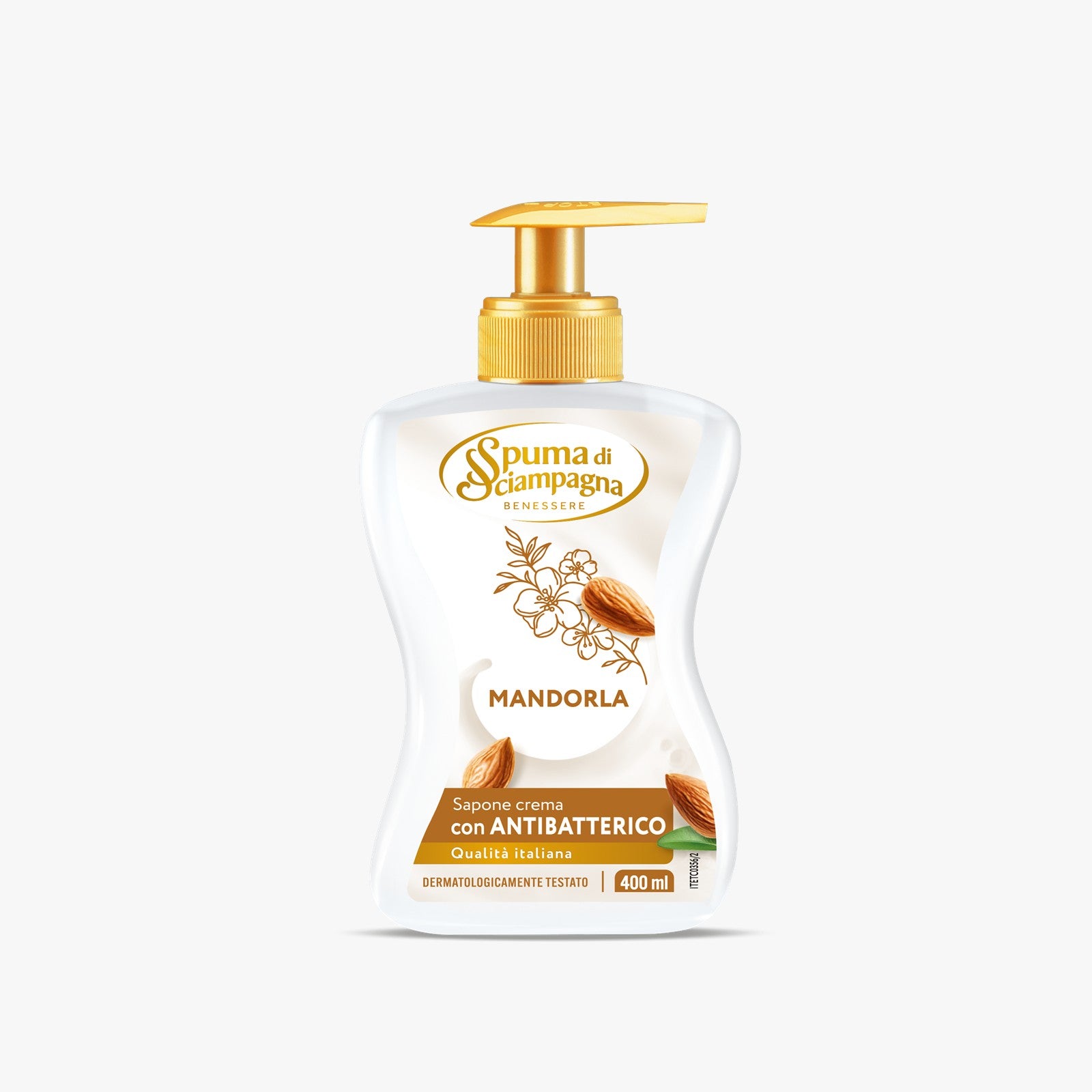 Spuma Di Sciampagna Liquid Soap Pump Almond Milk & Shae Butter 400ML