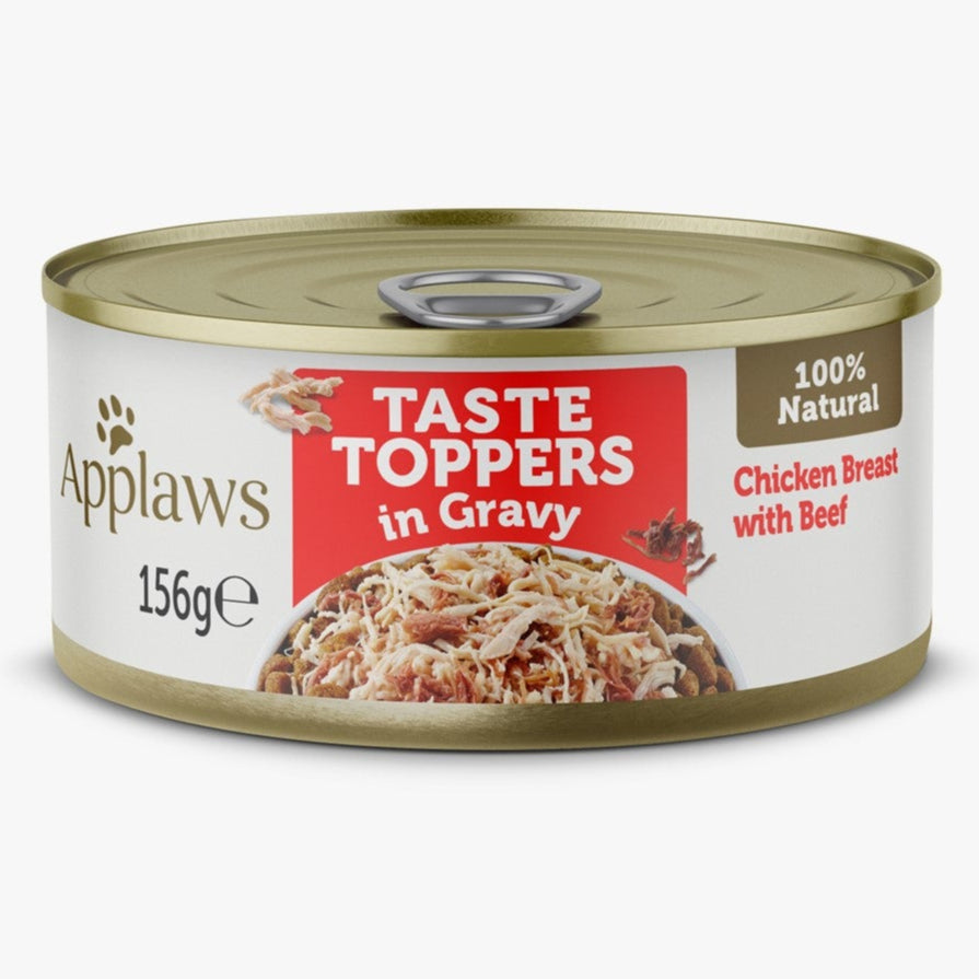 Applaws Dog Taste Toppers Tin Chicken & Beef in Gravy - Case by 12