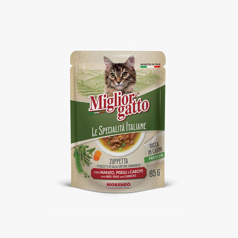 Miglior Gatto Specialita Italiane Pouch Beef 85g (Case x24)