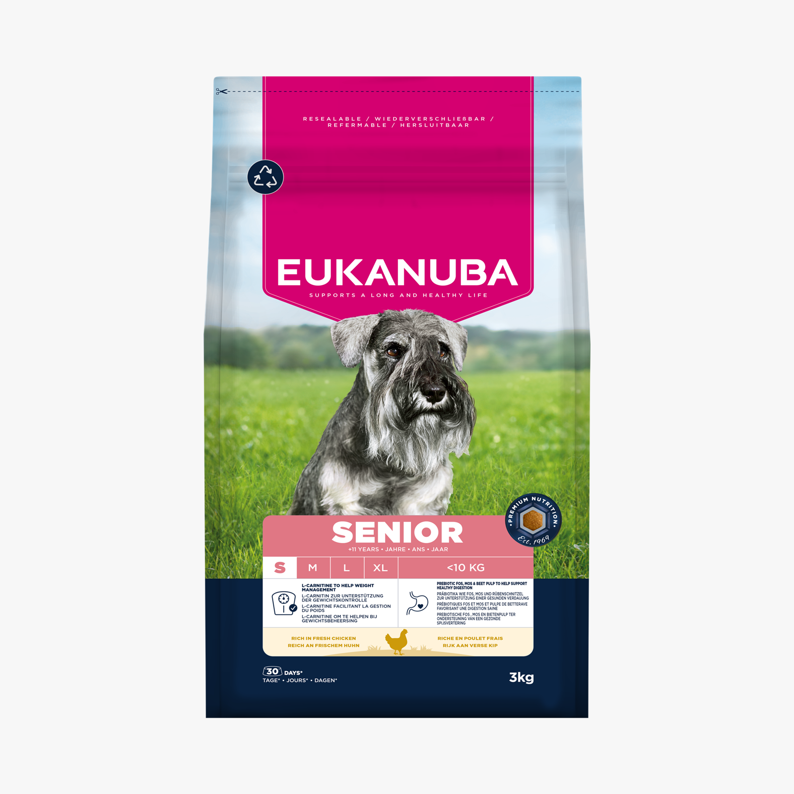 Eukanuba Dog Senior Adult Small Breed Chicken 3kg