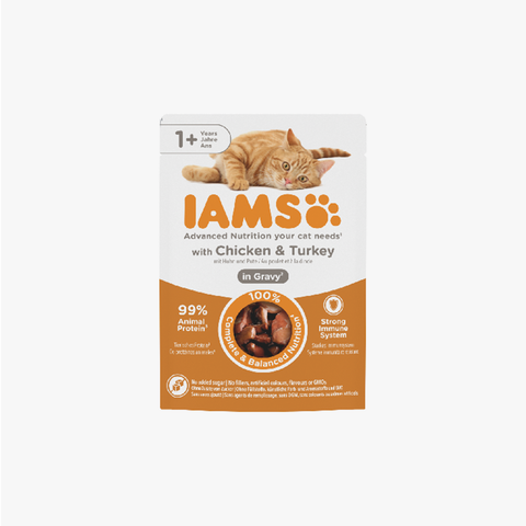 Iams Delights with Chicken & Turkey 85g (Case X24)