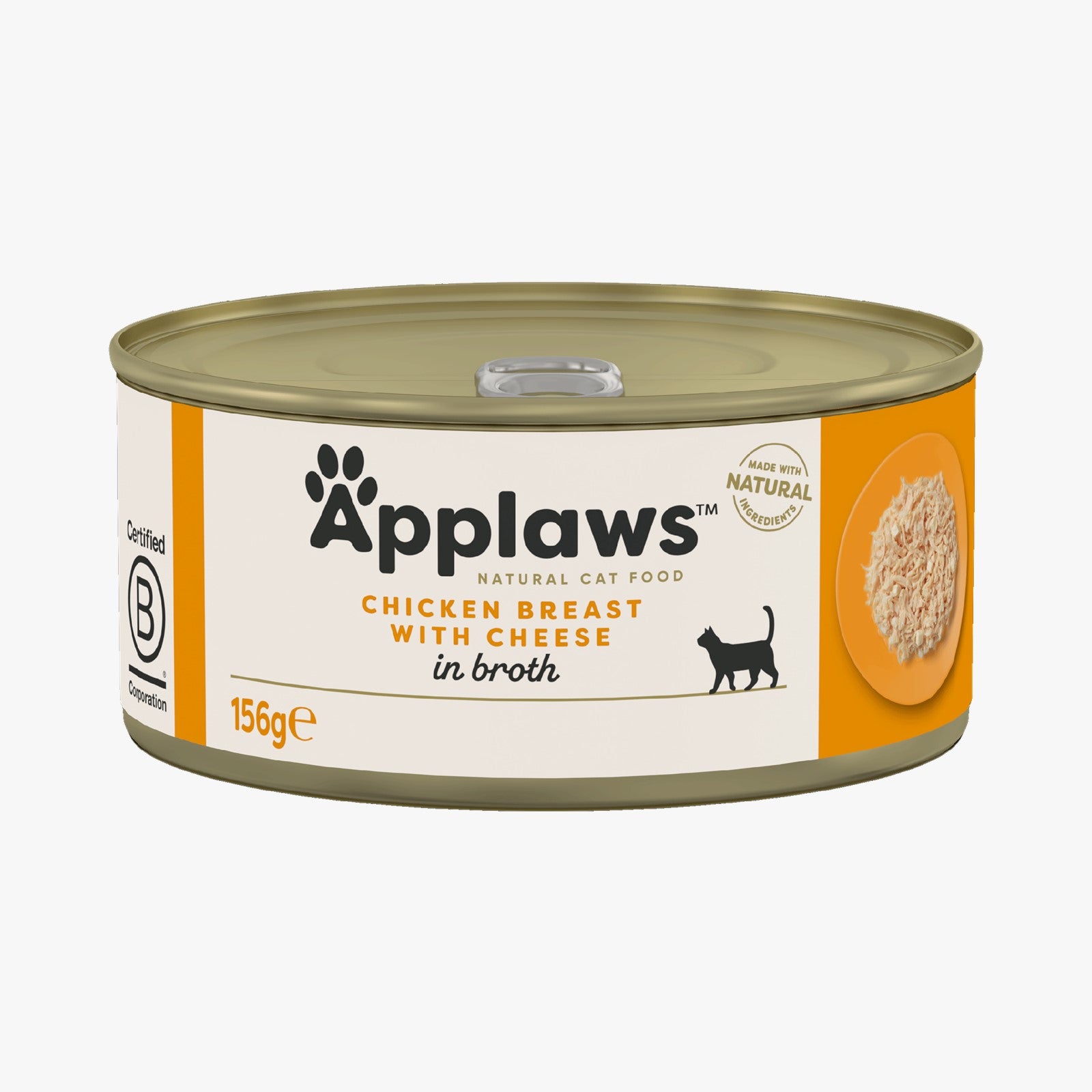 Applaws Cat Tin Chicken with Cheese in Broth - Case by 24