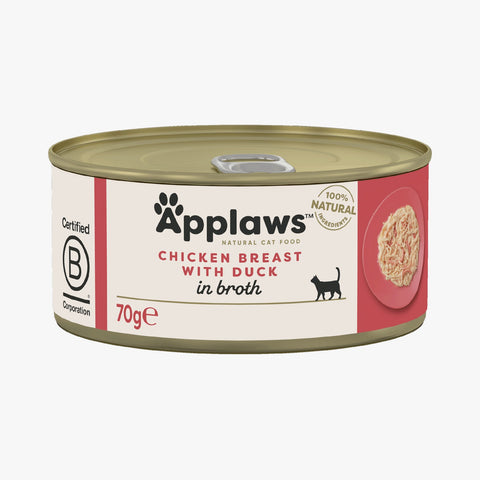 Applaws Cat Tin Chicken with Duck in Broth (Case X24)