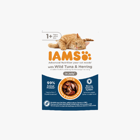 Iams Delights with Tuna & Herring 85g (Case X24)