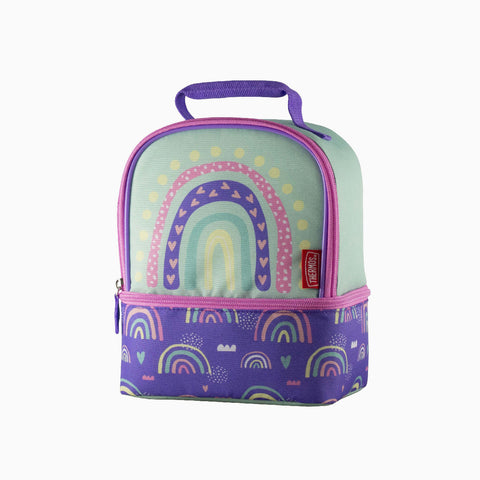 Thermos Cooler Kids Dual Lunch Box Rainbows