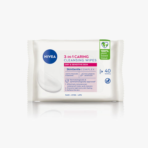 Nivea Cleansing Wipes Dry/Sensitive Skin X40