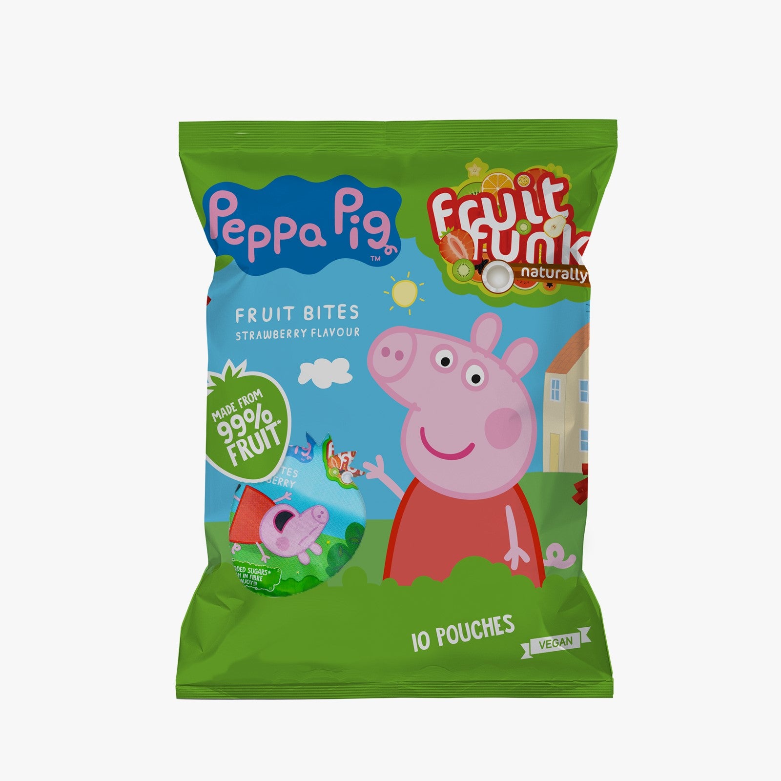 Fruit Funk - Peppa Pig Multibag Strawberry 10 Bags - 10G Each