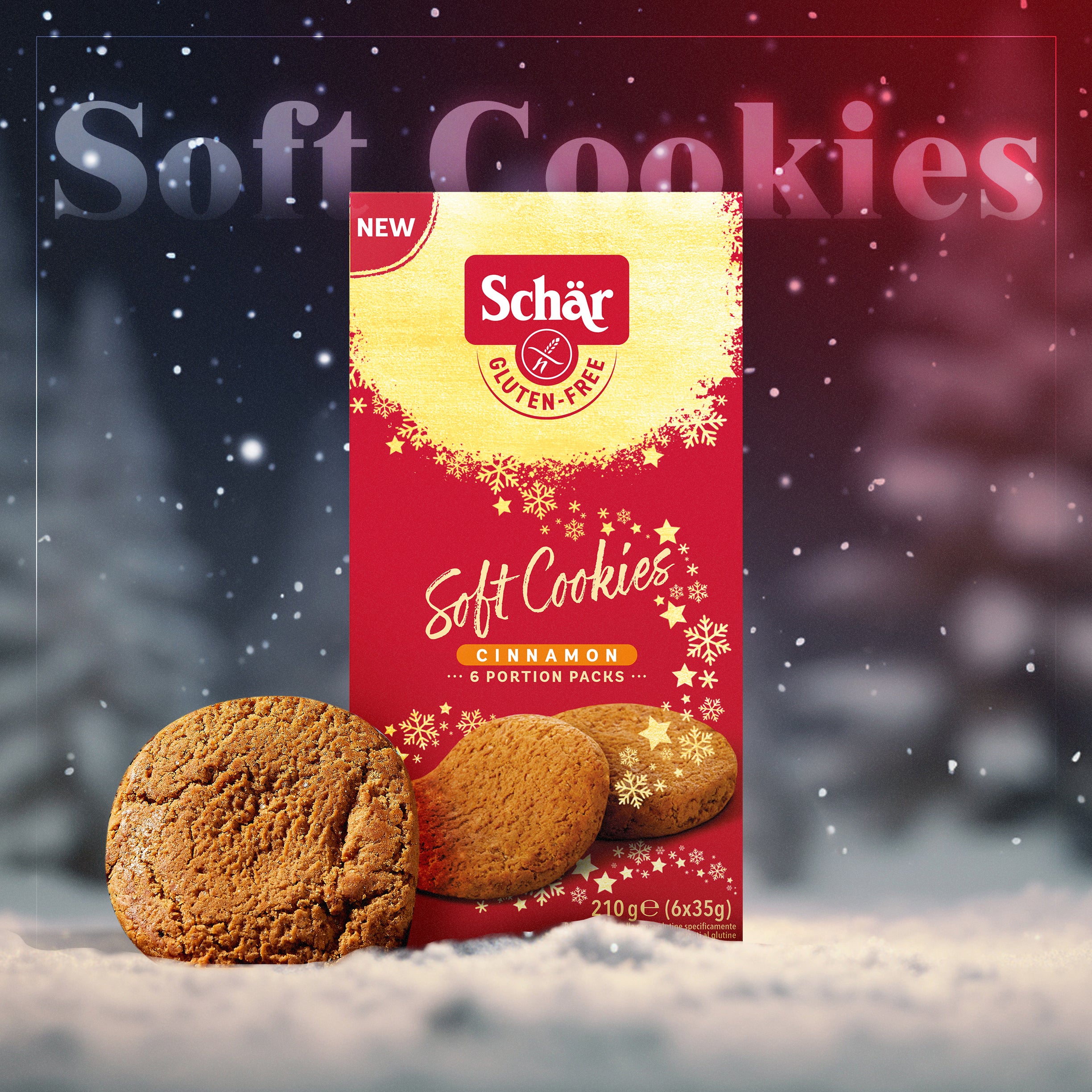 Schär Christmas Soft Cookies 210G
