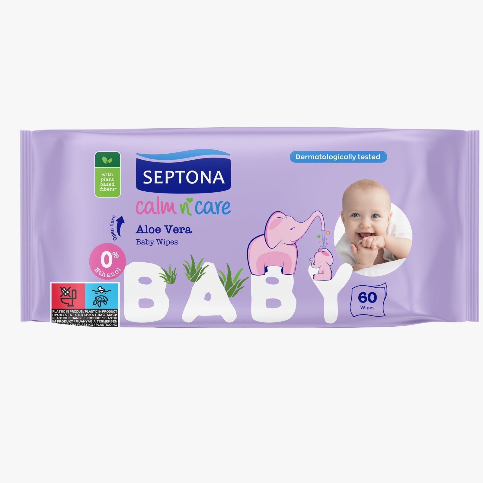 Septona Baby Wipes Aloe Vera 60pcs