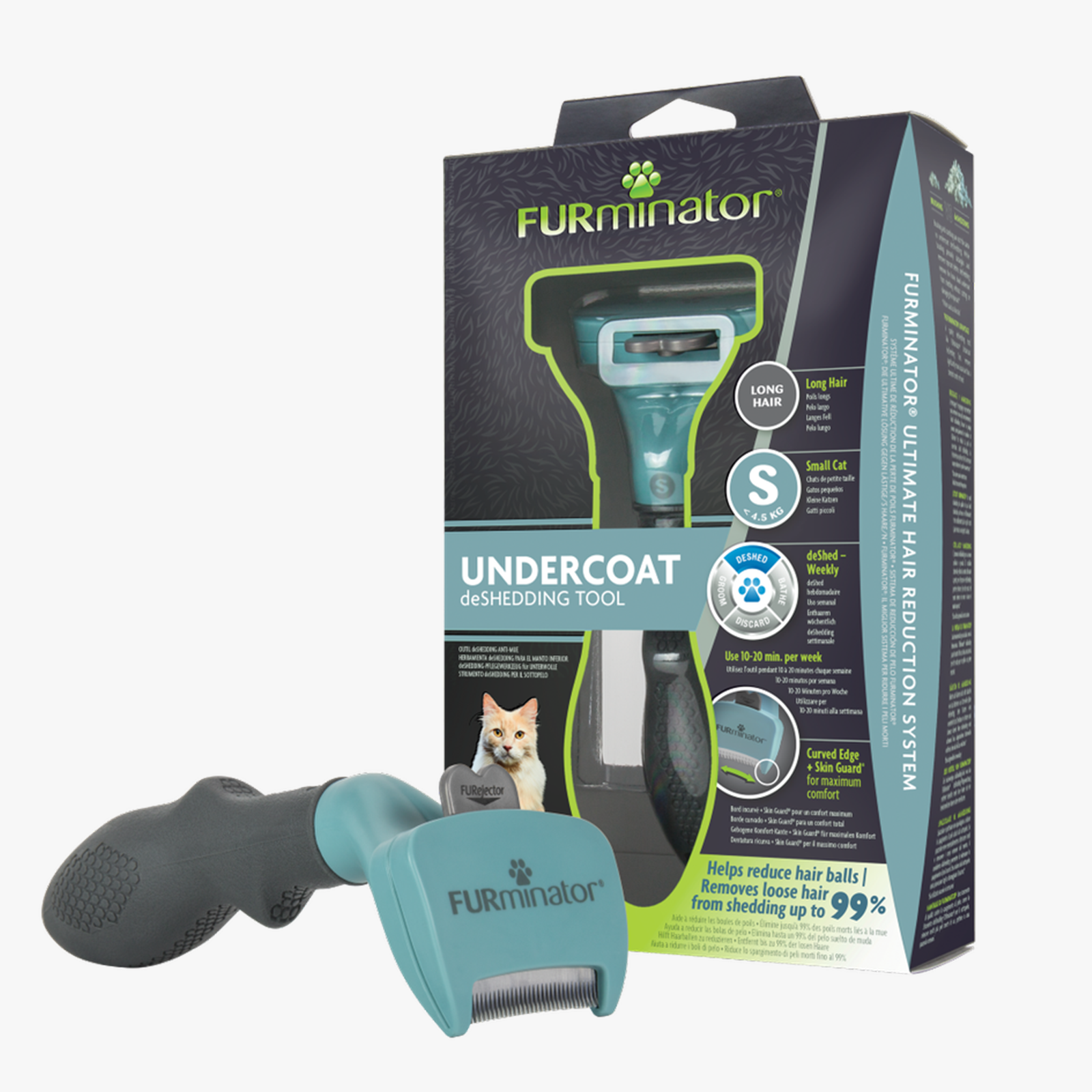 Furminator Undercoat deShedding Tool Small Cat