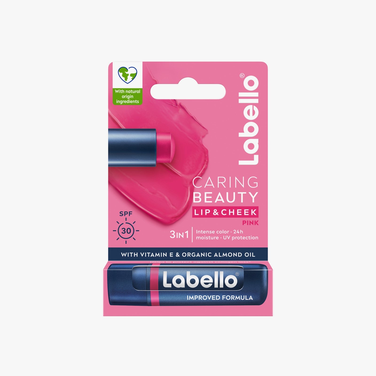 NIVEA Labello Lip Caring Beauty Pink 4.80g SPF30