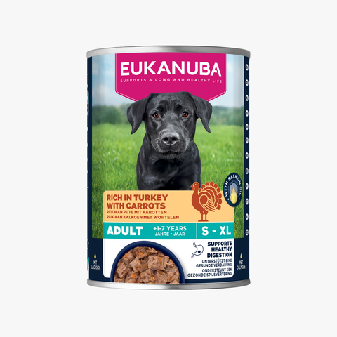 Eukanuba Dog Adult Turkey & Carrots 400g Tin (Case X6)