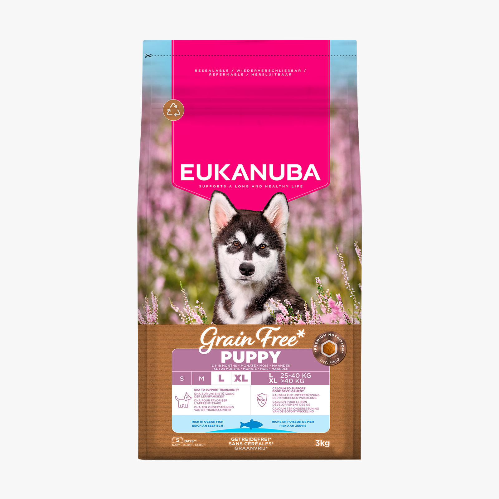 Eukanuba Dog Puppy Large Breed Grain Free Ocean Fish 3kg