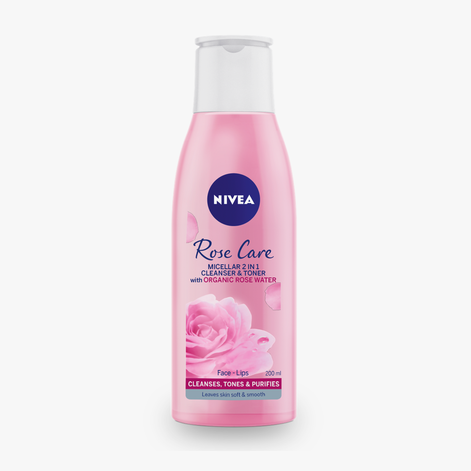 NIVEA 2in1 Cleanser & Toner Rose Care 200ml