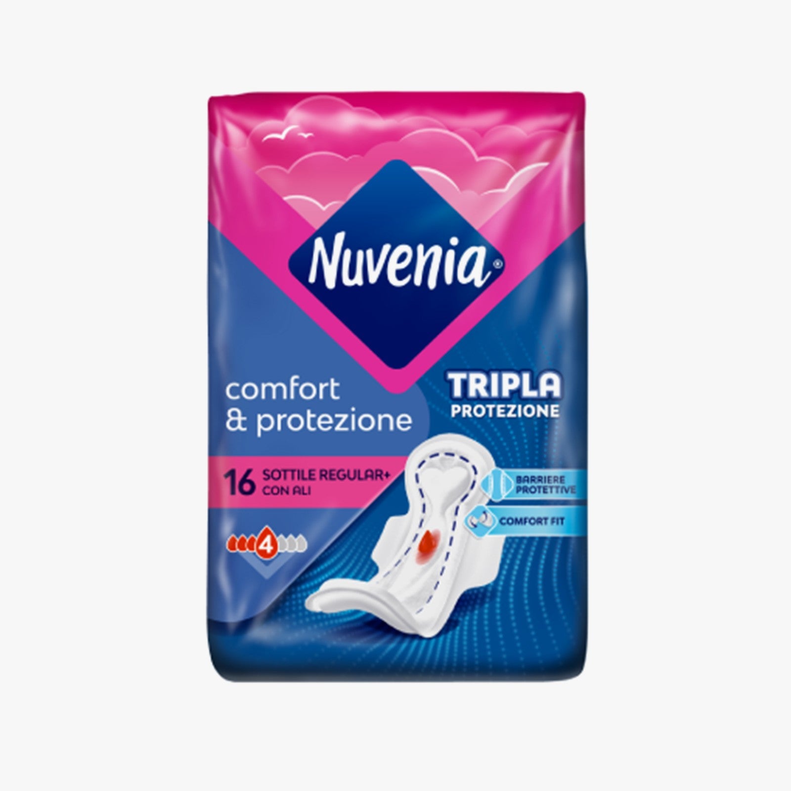Nuvenia Sottile Normal Pads with Wings 16pcs