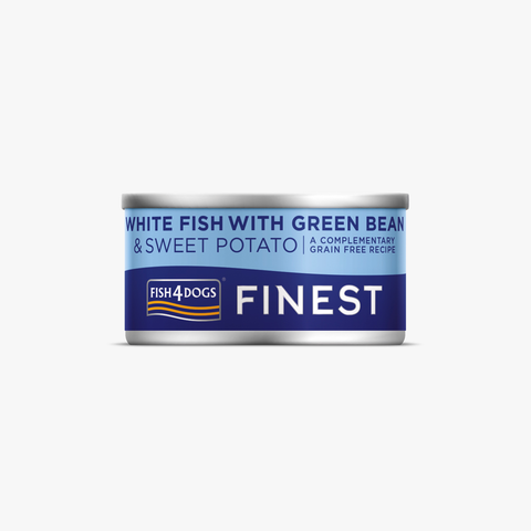 Fish4Dogs Finest White Fish with Sweet Potato & Green Beans 85g X12