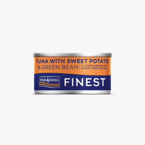 Fish4Dogs Finest Tuna with Sweet Potato & Green Bean 85g X12