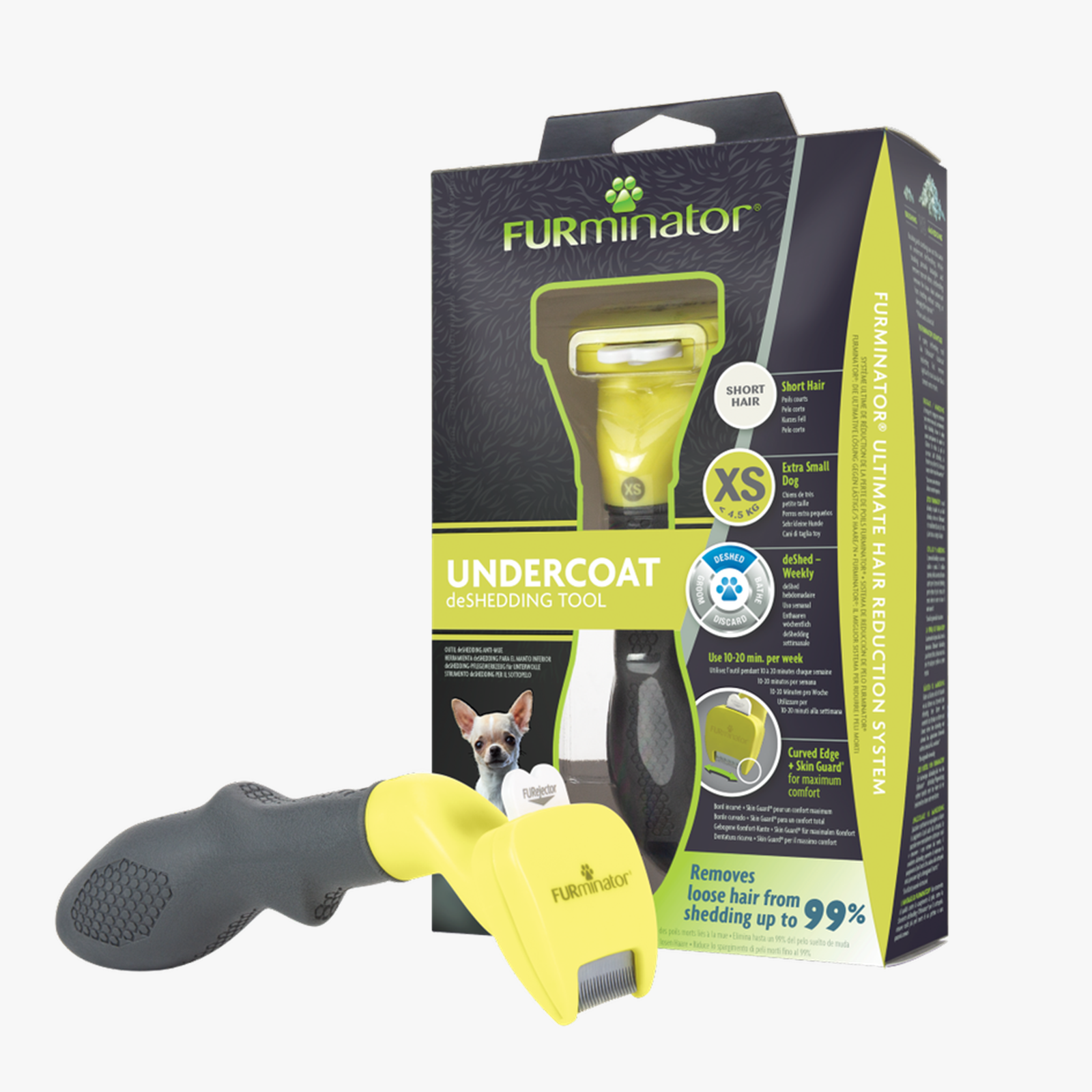 Furminator Undercoat deShedding Tool Extra Small Dog