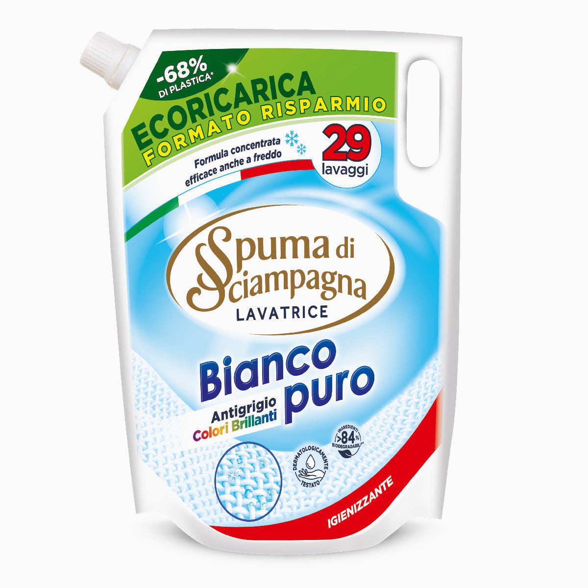 MSV Scopa Da Bagno AMMAN, Colore Bianco, Design Classico, Manico Lungo, Materiali Resistenti