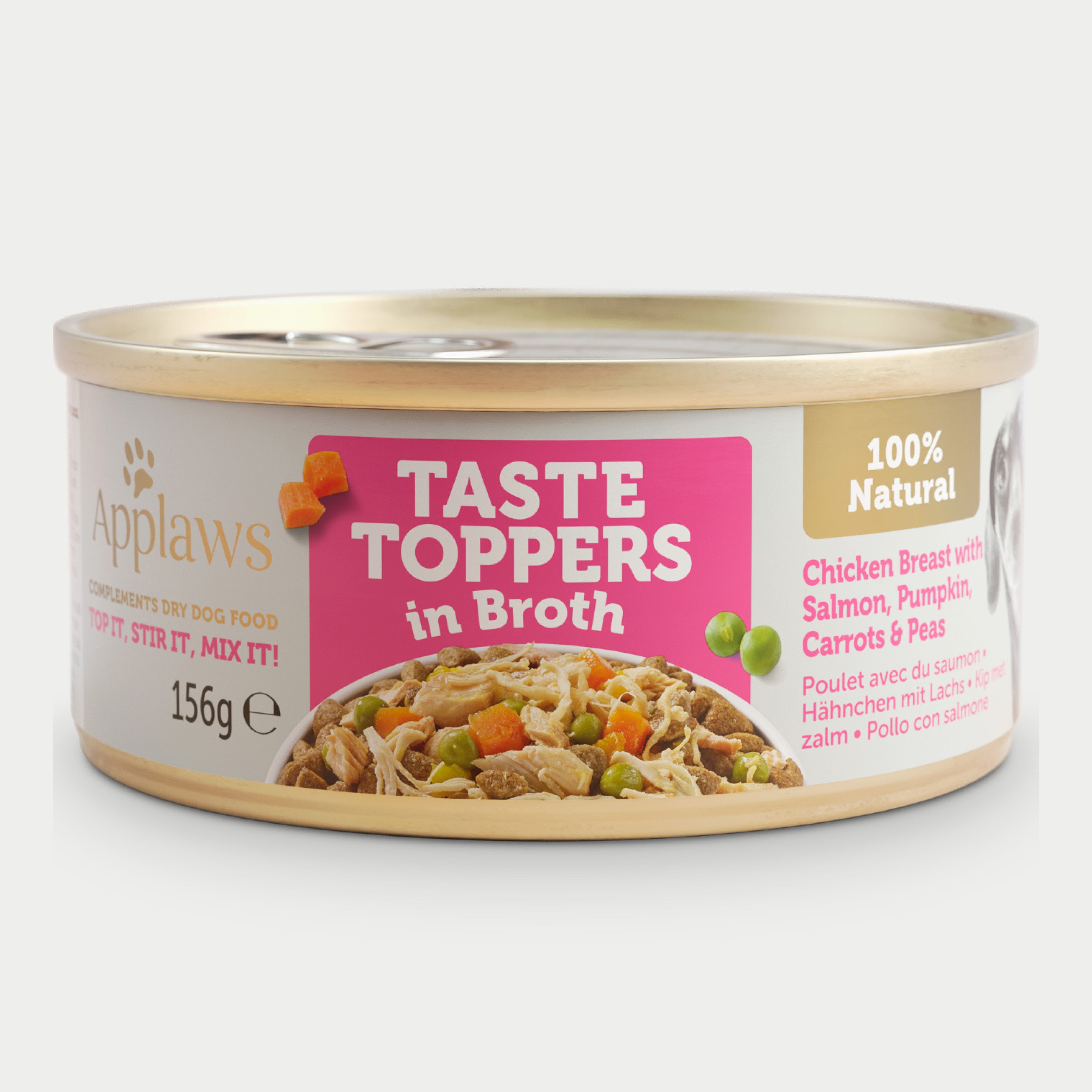 Applaws Dog Taste Toppers Tin Chicken, Salmon & Veg - Case by 12