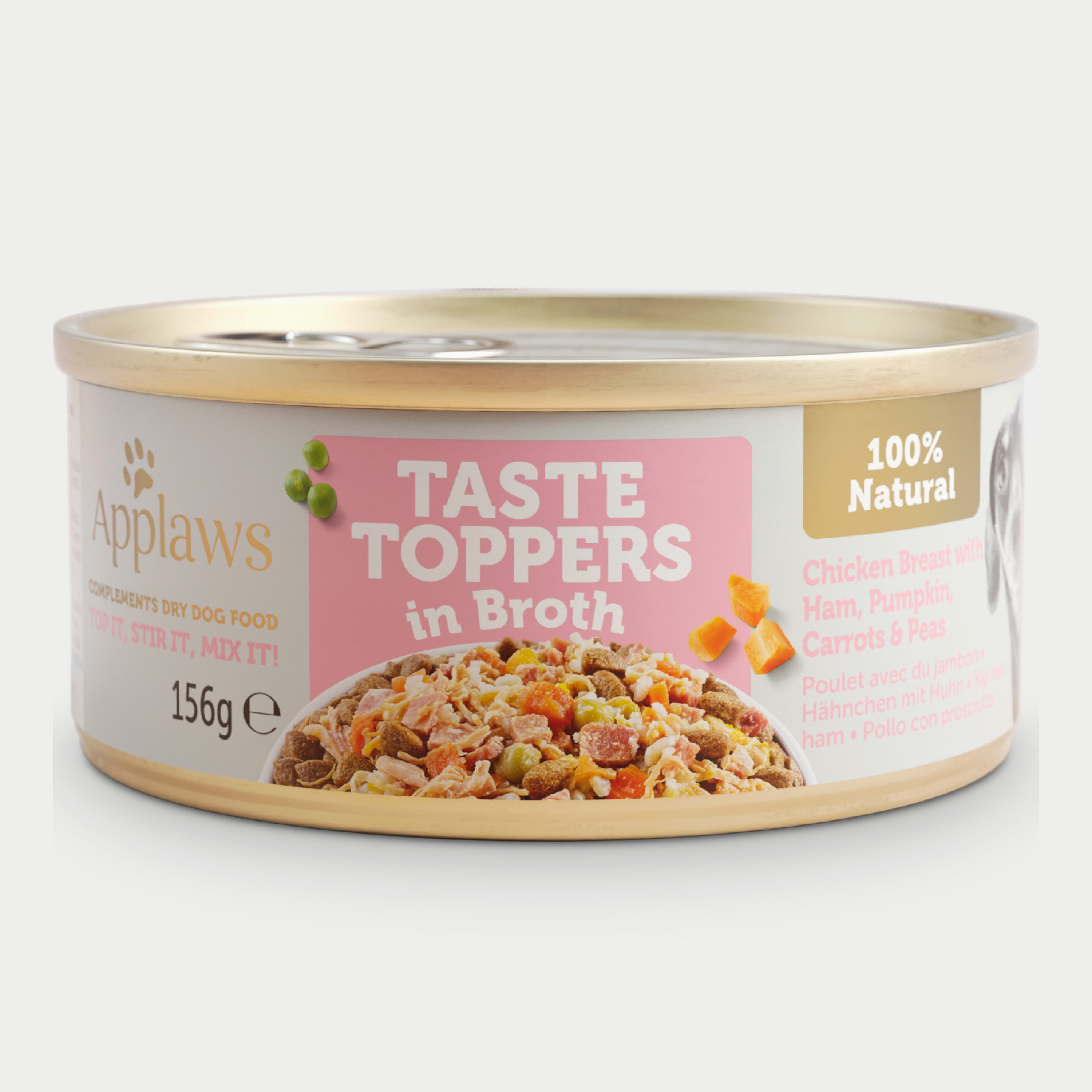 Applaws Dog Taste Toppers Tin Chicken, Ham & Veg - Case by 12