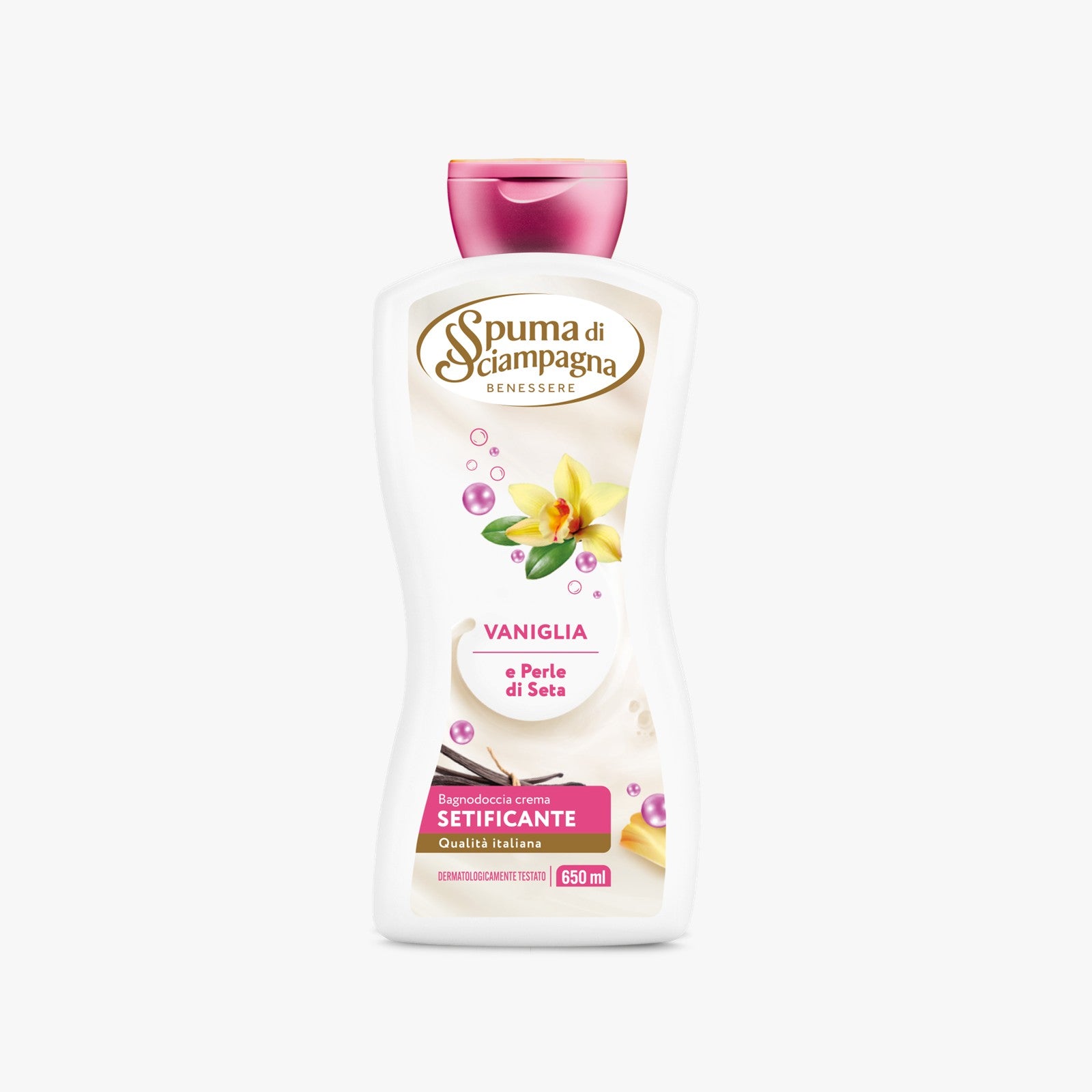 Spuma Di Sciampagna Bath Foam Silk & Vanilla Pearls 650ML