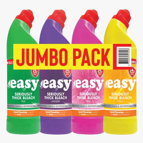 Easy Bleach Assorted 750ml X4 Jumbo Pack