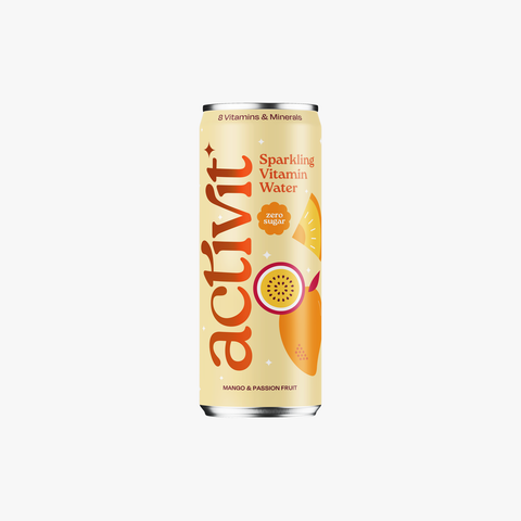 Activit Sparkling Vitamin Water Mango & Passion Fruit 330ml (Case x12)