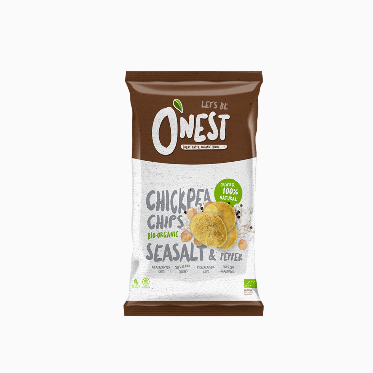 O'nest Chickpea Sea Salt & Pepper 75G