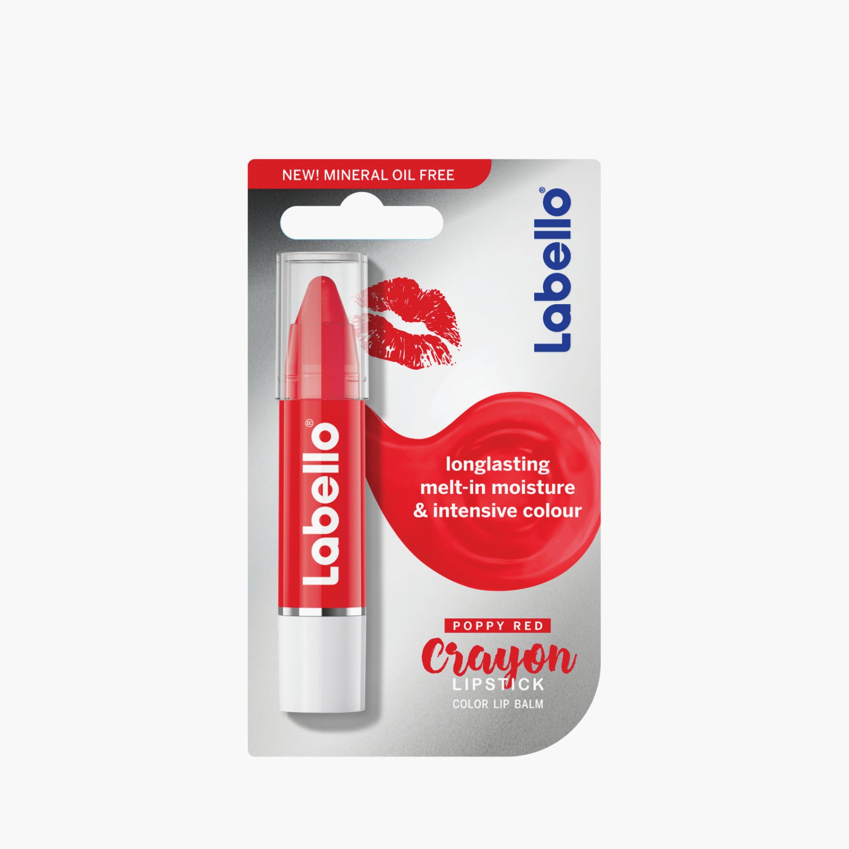 NIVEA Labello Crayon Poppy Red 3.3ml