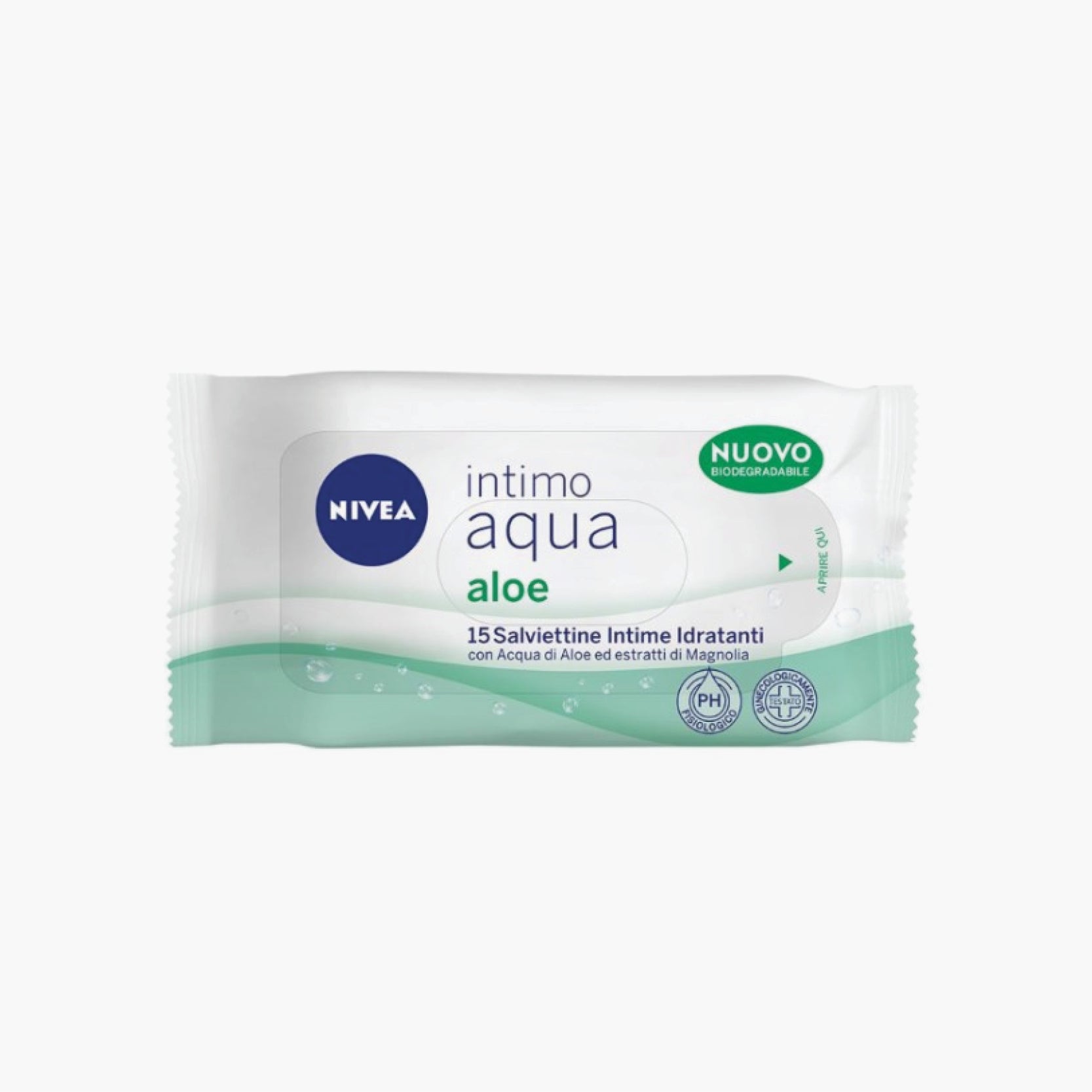 NIVEA Intimate Aqua Aloe Wipes X15