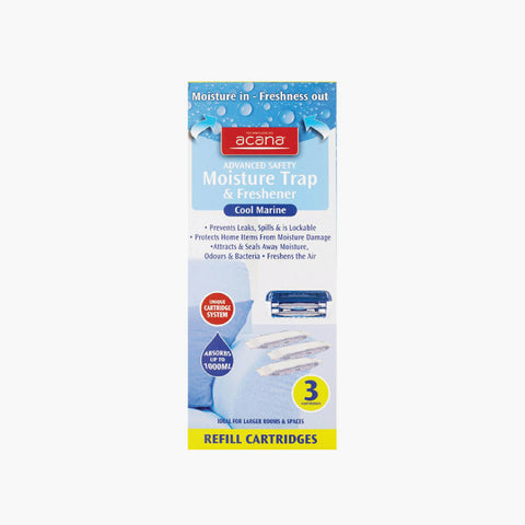 Acana Advanced Safety Moisture Trap & Freshener Refill x3 Cartridges