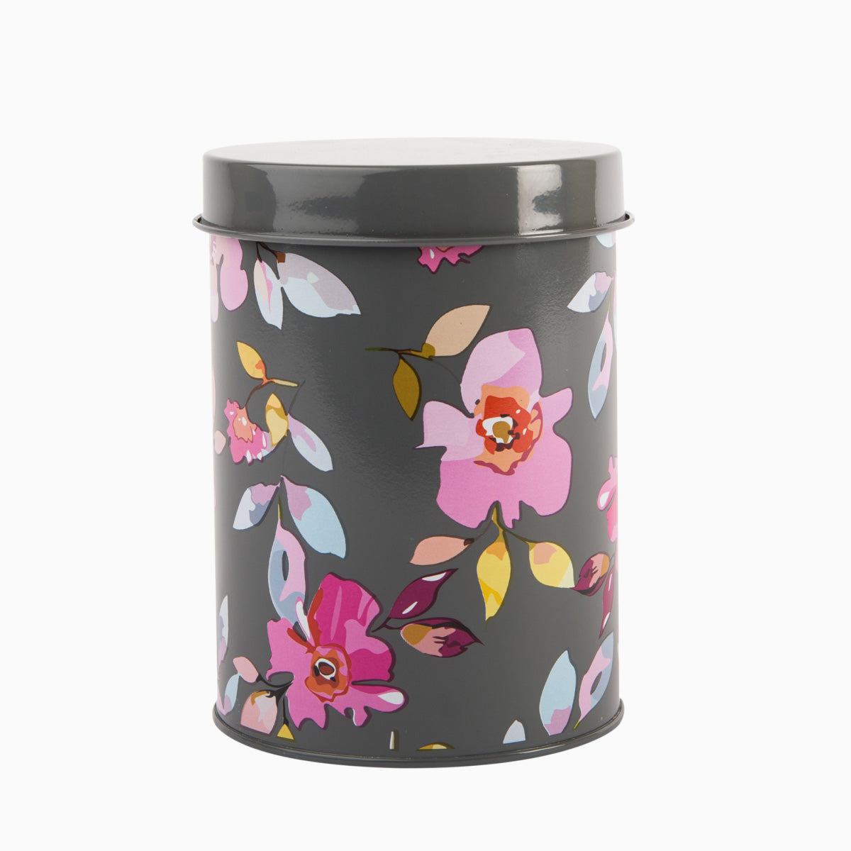 Navigate Gardenia Grey Floral Canister