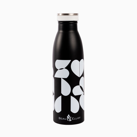 Navigate Monochrome Broken-Hearted Insulated Bottle 500ml