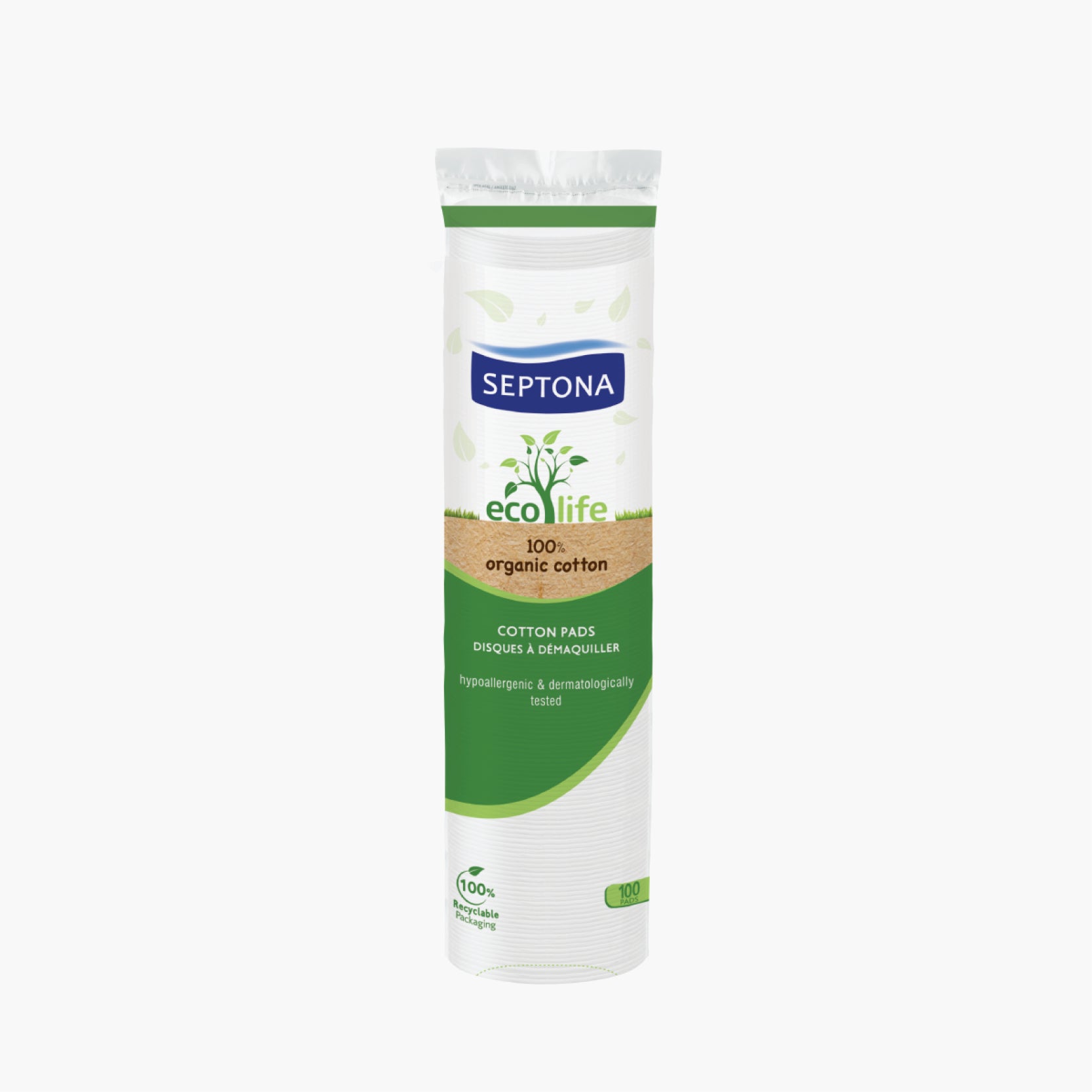 Septona Eco Life Cotton Pads Round 100pcs