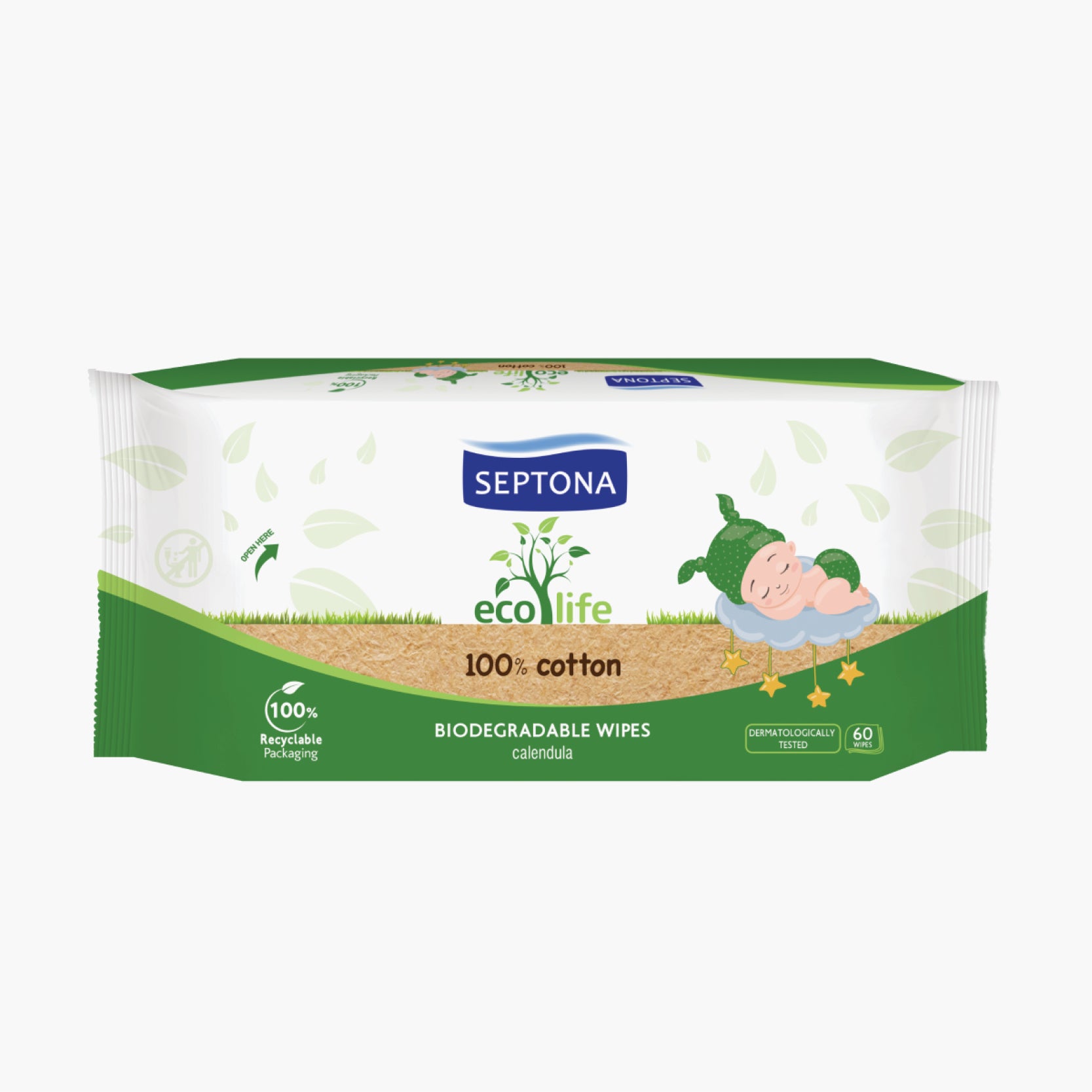 Septona Eco Life Baby Wipes 60pcs
